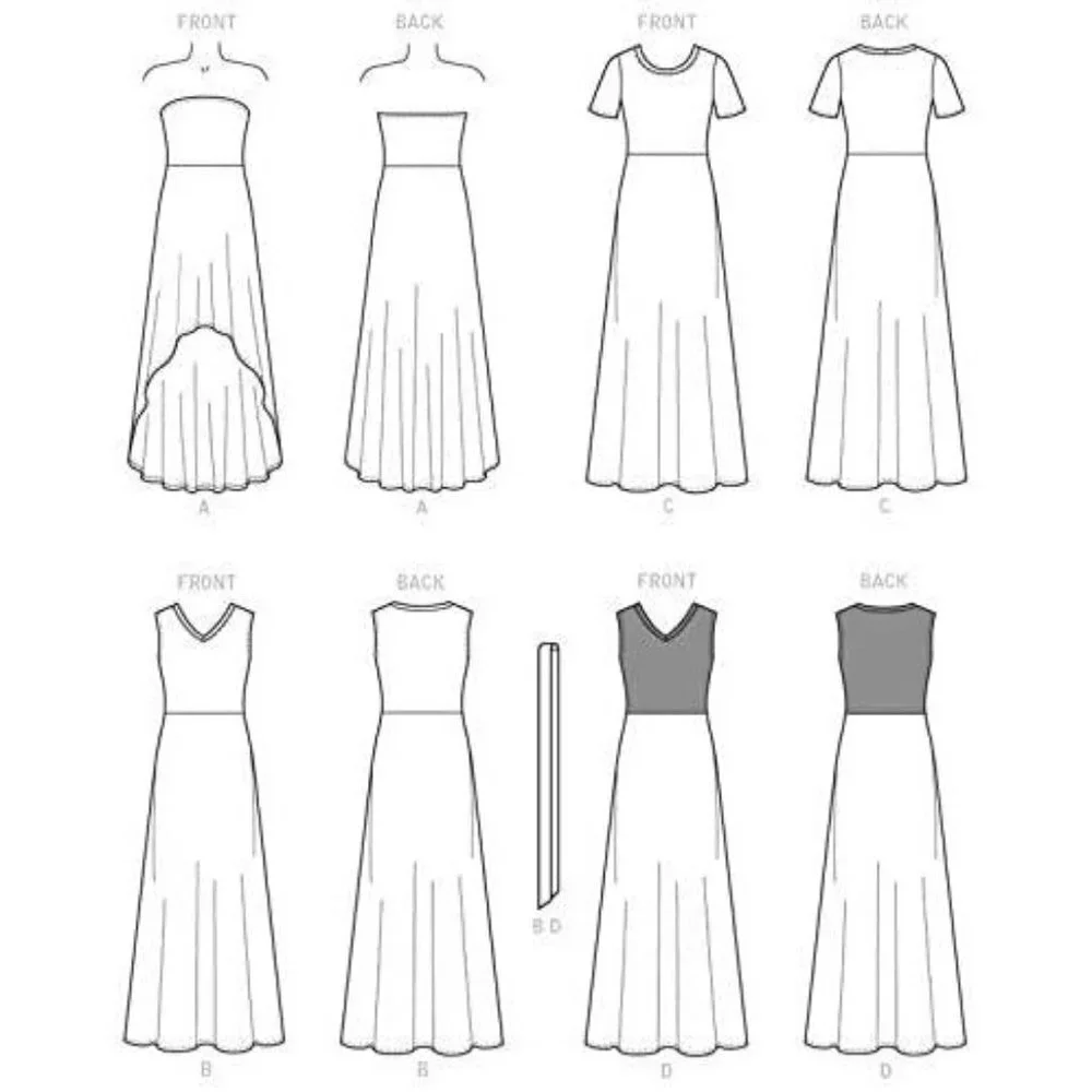 Butterick Sewing Pattern 6206 Misses Petite Dress‎ Belt Size 14-22